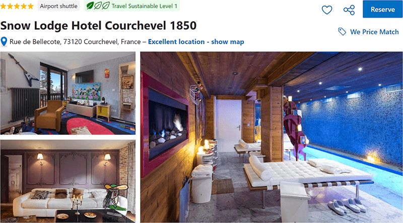 Snow Lodge Hotel Courchevel 1850