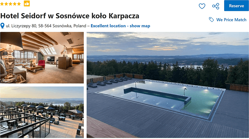 Hotel Seidorf w Sosnówce koło Karpacza