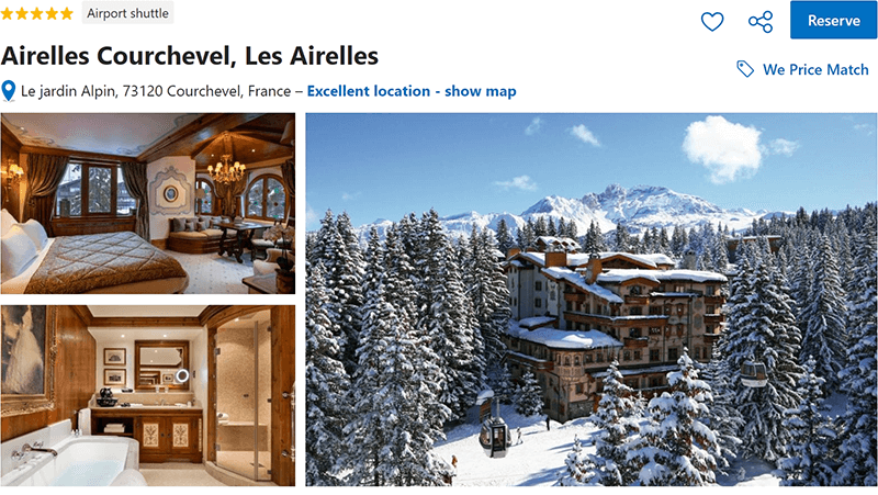 Airelles Courchevel, Les Airelles