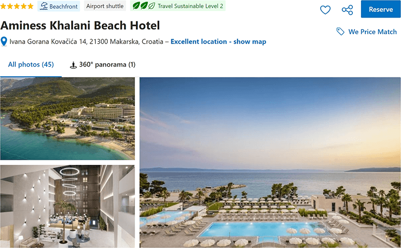 Aminess Khalani Beach Hotel Makarska