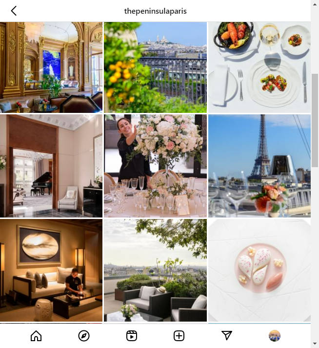 Instagram Hotel Account