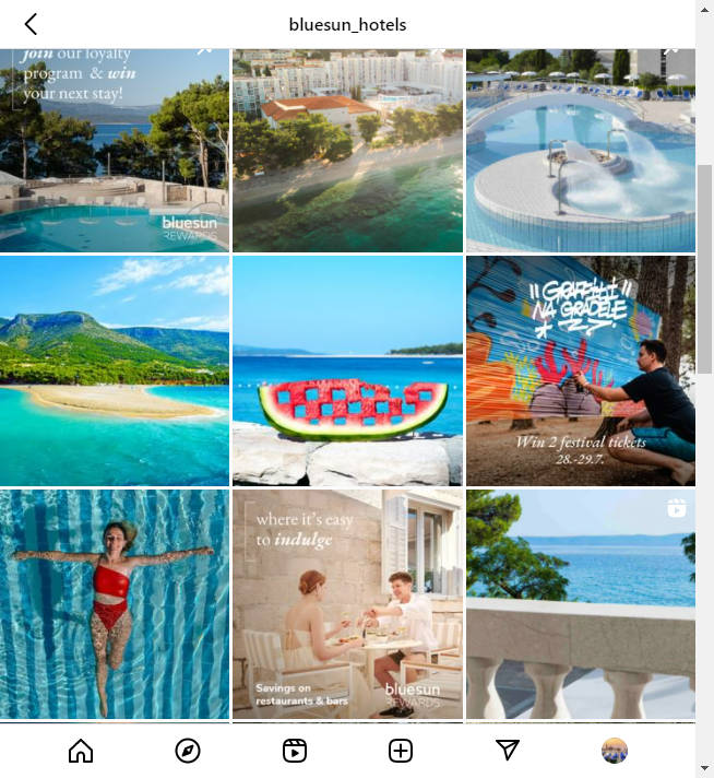 Instagram Hotel Account