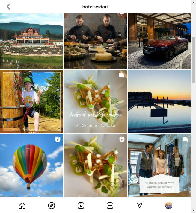 Instagram Hotel Account