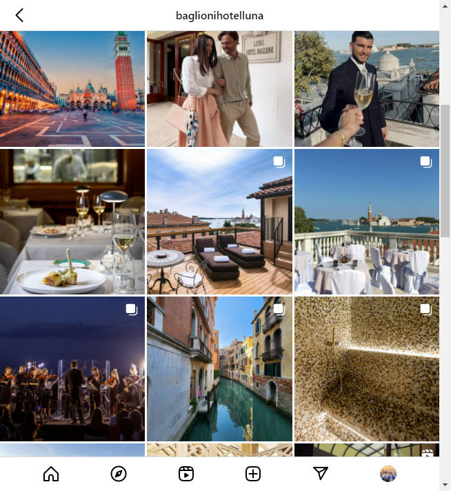 Instagram Hotel Account